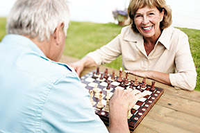 senior playing chess - Copyright – Stock Photo / Register Mark