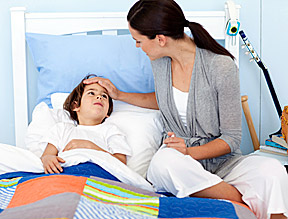 kid with fever - Copyright – Stock Photo / Register Mark