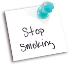stop smoking note - Copyright – Stock Photo / Register Mark