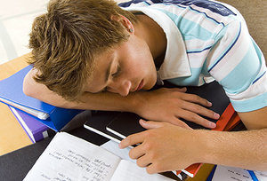 sleepy teen - Copyright – Stock Photo / Register Mark