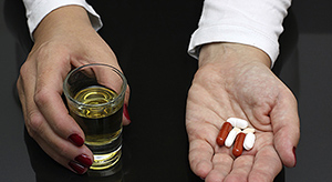 alcohol and pills - Copyright – Stock Photo / Register Mark