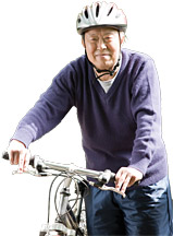 Eldery with bike - Copyright – Stock Photo / Register Mark