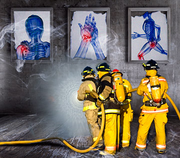 Pain: Putting the Fire Out - Copyright – Stock Photo / Register Mark
