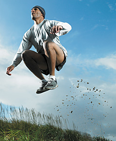 jumping man - Copyright – Stock Photo / Register Mark