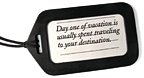 A luggage tag. - Copyright – Stock Photo / Register Mark