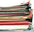 A stack of bindered studies. - Copyright – Stock Photo / Register Mark