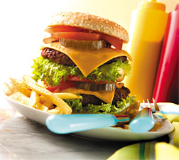 hamburger meal - Copyright – Stock Photo / Register Mark