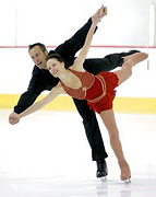 Choeleen Loundagin and William Abel pair skating. - Copyright – Stock Photo / Register Mark