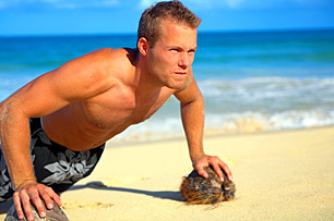 Beach Workout - Copyright – Stock Photo / Register Mark