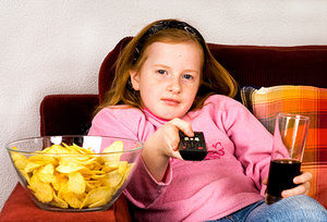 kid and junk food - Copyright – Stock Photo / Register Mark