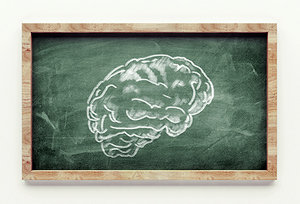 train your brain - Copyright â€“ Stock Photo / Register Mark