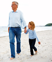 Grandpa & little girl - Copyright – Stock Photo / Register Mark