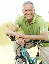 Old man & bike - Copyright – Stock Photo / Register Mark