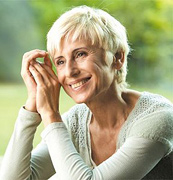 Smiling elderly woman. - Copyright – Stock Photo / Register Mark