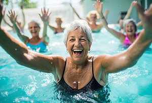senior exercising - Copyright – Stock Photo / Register Mark