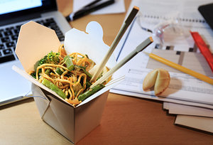 office meal - Copyright – Stock Photo / Register Mark