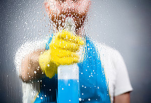 cleaning window - Copyright – Stock Photo / Register Mark