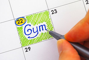 gym schedule - Copyright – Stock Photo / Register Mark