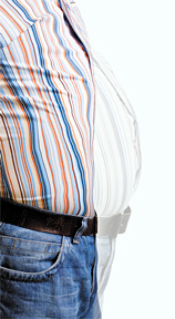 man with belly - Copyright – Stock Photo / Register Mark