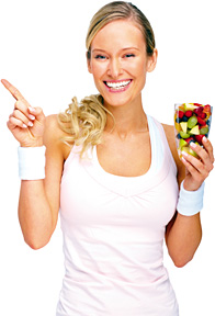 girl eating fruits - Copyright – Stock Photo / Register Mark