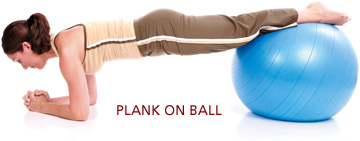plank on ball - Copyright – Stock Photo / Register Mark