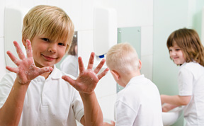 kids washing hands - Copyright – Stock Photo / Register Mark