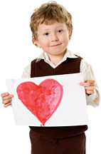 Kid with drawing - Copyright – Stock Photo / Register Mark