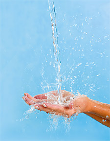 washing hands - Copyright – Stock Photo / Register Mark