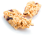 A granola bar broken in half. - Copyright – Stock Photo / Register Mark