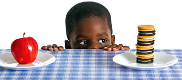 Boy wants cookies - Copyright – Stock Photo / Register Mark