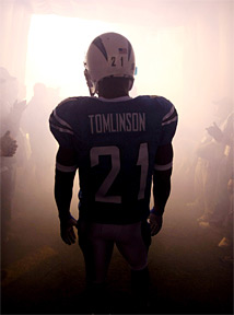 LaDainian Tomlinson jersey - Copyright – Stock Photo / Register Mark