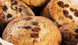 cinnamon raisin muffins - Copyright – Stock Photo / Register Mark