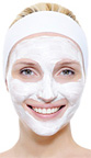 Beautiful skin with facial mask - Copyright – Stock Photo / Register Mark