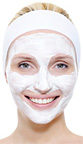 Beautiful skin with facial mask - Copyright – Stock Photo / Register Mark