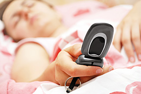 sleep and texting - Copyright – Stock Photo / Register Mark