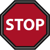 Stop sign - Copyright – Stock Photo / Register Mark