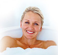 Lady in tub - Copyright – Stock Photo / Register Mark