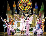 John O'Hurley, Nikki Crawford and the Las Vegas cast of Spamalot on stage. - Copyright – Stock Photo / Register Mark