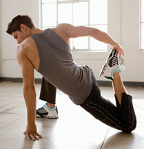 Man stretching - Copyright – Stock Photo / Register Mark