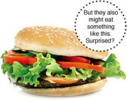 Vegetarian hamburger. - Copyright – Stock Photo / Register Mark