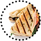 Portobello Panini. - Copyright – Stock Photo / Register Mark