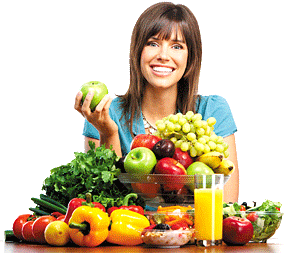 lady with fruits - Copyright – Stock Photo / Register Mark